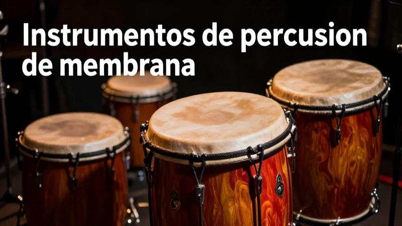 Sonido generado por percusión de membrana