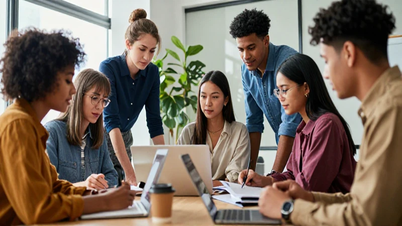 Cómo promover efectivamente la igualdad de género 6 Profesionales modernos en oficina colaborativa