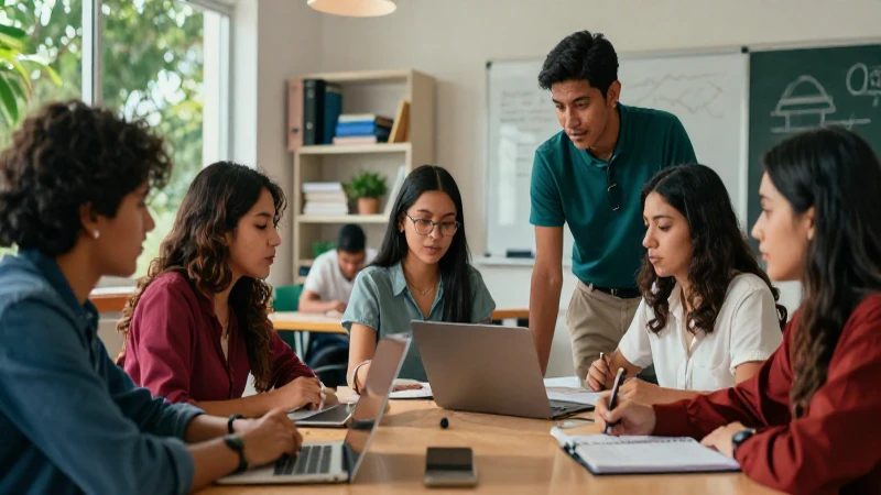 Estudiantes mexicanos colaboran con gran dinamismo