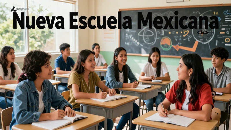 Estudiantes mexicanos aprendiendo bajo una luz natural brillante