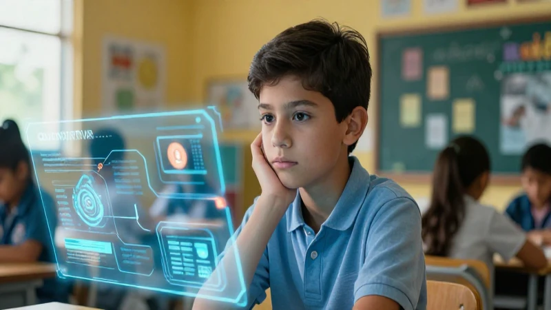 Estudiante joven e inteligente en entorno educativo