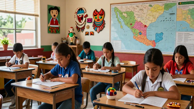 Formación ciudadana: Aprende sobre diversidad cultural en México 4 Niños mexicanos aprendiendo sobre su rica herencia cultural
