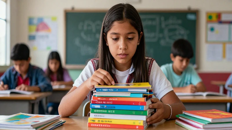 Estudiante aprende en moderno aula mexicana