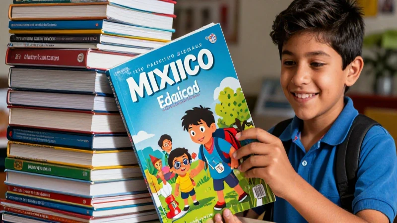Obtén libros de texto gratuitos de la SEP y ahorra en educación 3 Libros mexicanos modernos con estudiante sonriente y estética vibrante