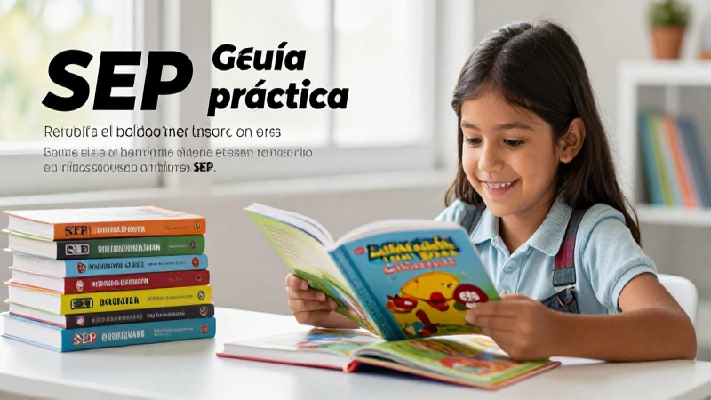 Niño mexicano lee SEP, promoviendo la lectura