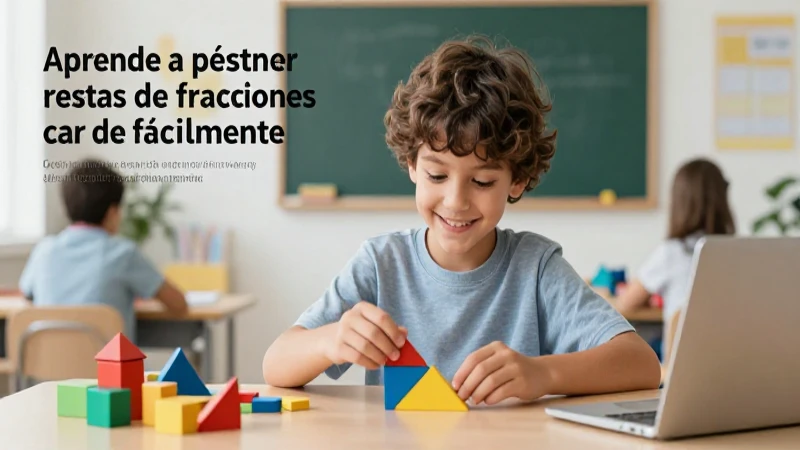 Aprende a restar fracciones de forma fácil