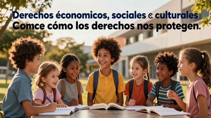 Derechos sociales protegen a los niños con luz dorada