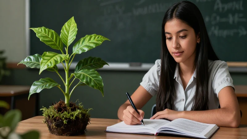 Formación integral con educación sexual en libros de la SEP: ¡descubre cómo! 3 Joven estudiante mexicana y su libro vibrante