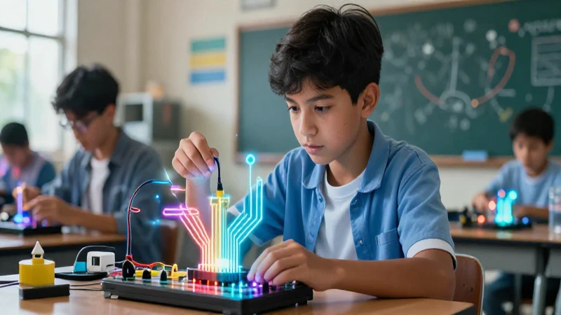 Guía adaptación libros física: Electricidad y Magnetismo para todos los niveles 4 Estudiante mexicano diseña circuitos y campos magnéticos