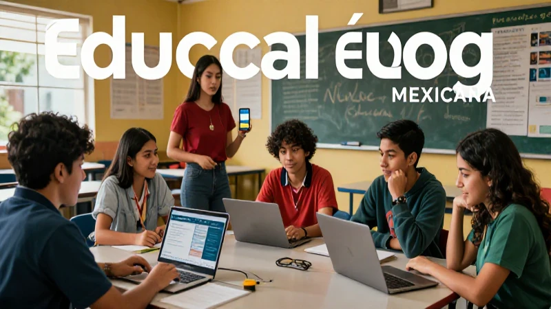 Blog educativo mexicano moderno y dinámico