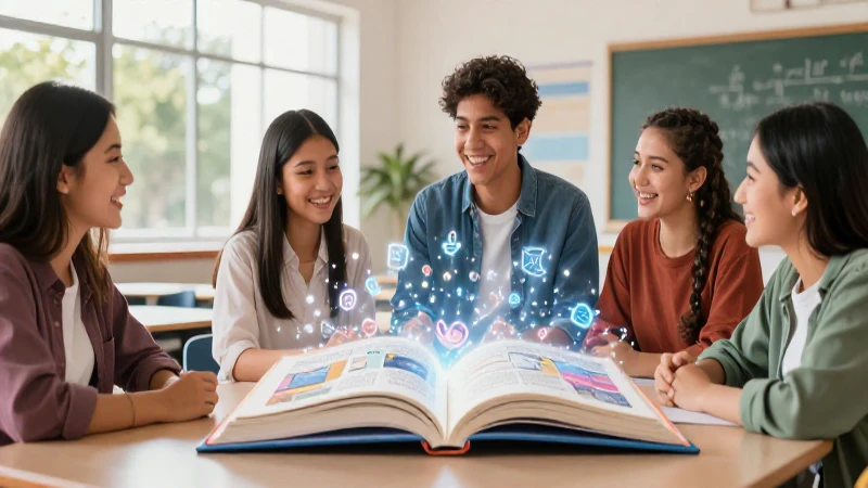 Estudiantes mexicanos aprendiendo en un aula moderna