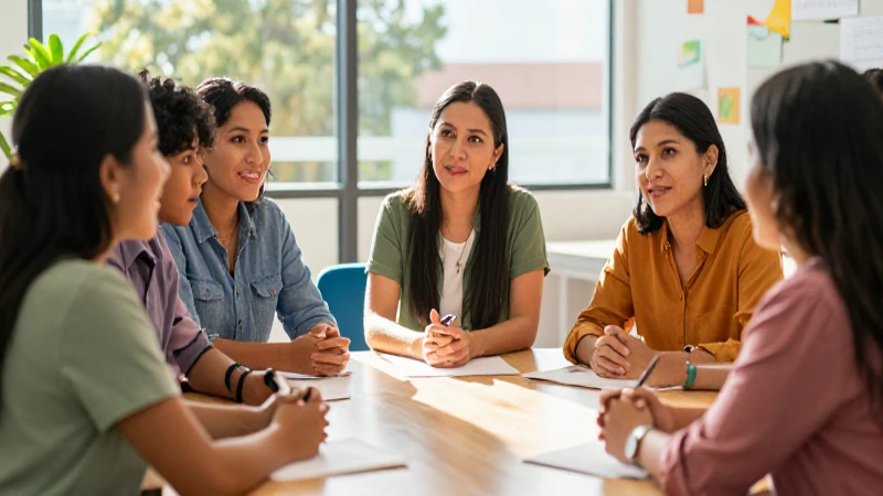 Reunión educativa de padres mexicanos
