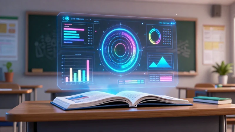 Visualización de datos en aula moderna