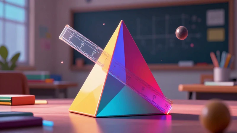 Ilustración educativa geométrica mexicana moderna