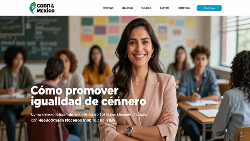 Capacitación docente: igualdad de género en México