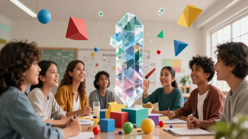 Conoce cómo se descompone un número de forma sencilla y práctica 4 Ilustración moderna: estudiante aprende conceptos matemáticos vibrantes