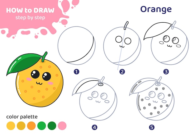 Cómo se dibuja una naranja: guía para crear tu mono naranja 2 como se dibuja una naranja guia para crear tu mono naranja 1