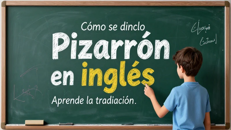Ilustración de traducción de pizarra a inglés