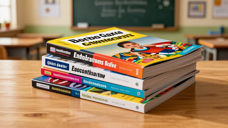 Distribución de libros de texto gratuitos: todo lo que necesitas saber 5 Libros modernos educativos sobre mesa de madera