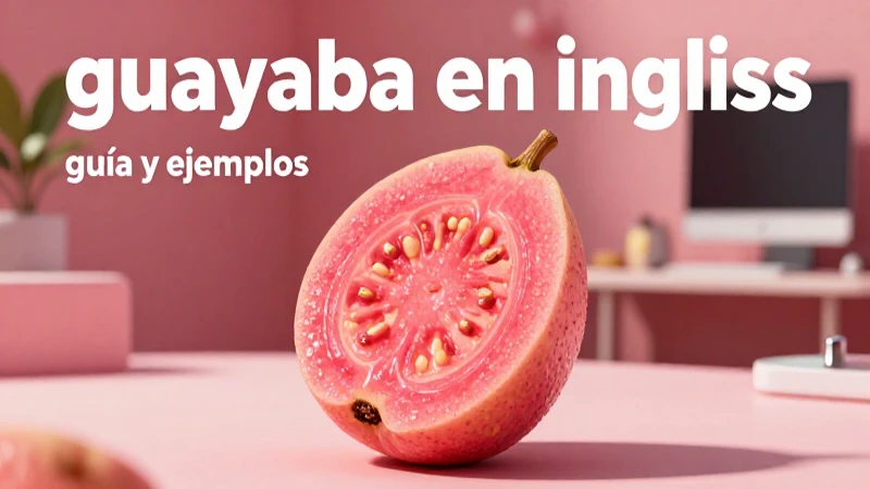 Guía visual de la guayaba en inglés