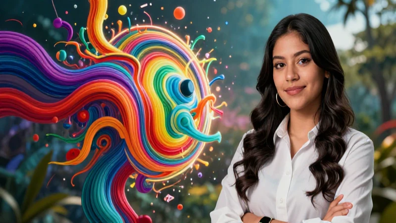 Joven académico mexicano en portada vibrante