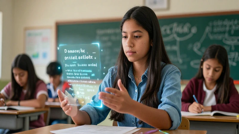 Estudiante mexicano concentrado en concepto educativo