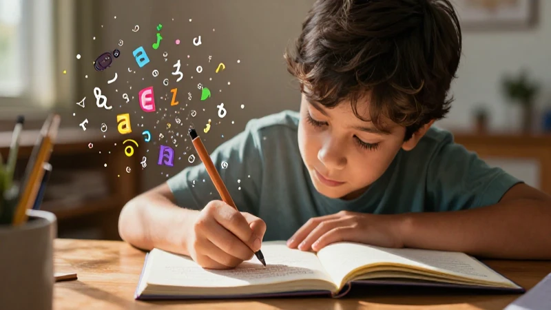 Aprendizaje vibrante de la escritura