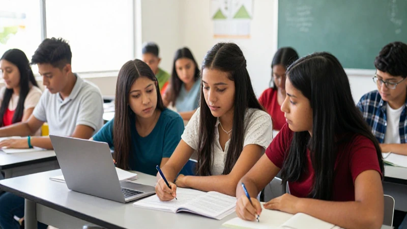 Estudiantes mexicanos colaboran en aula moderna