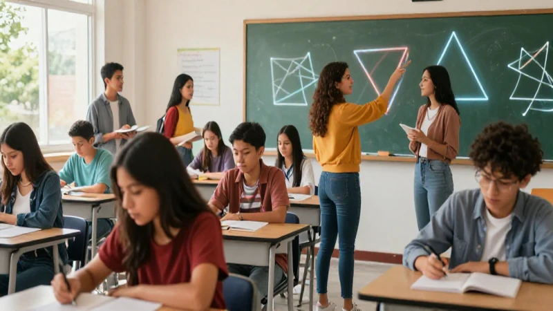 Mejoras en educación: Impacto de la reforma educativa en México 6 Estudiantes mexicanos diversos en aula moderna y vibrante