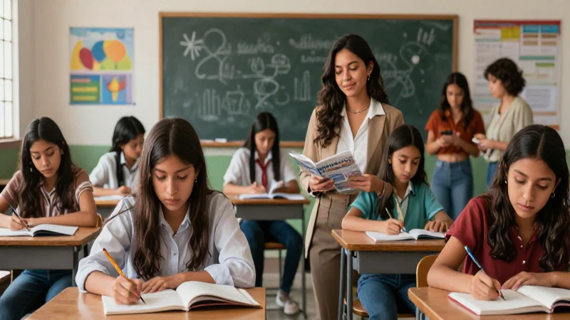 Educadores y estudiantes mexicanos celebrando igualdad