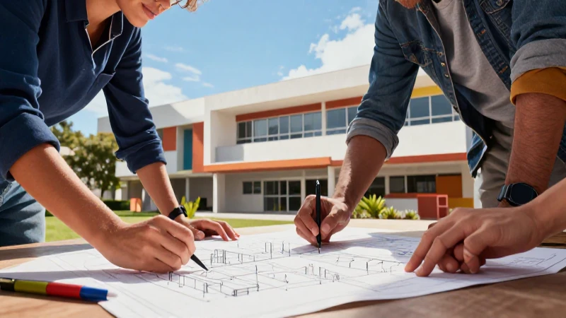 Mejora infraestructuras escolares: estrategias para involucrar padres y comunidades 4 Manos de comunidad diseñan escuela moderna mexicana