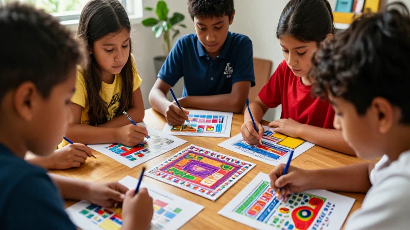Capacitación docente: educación inclusiva y diversidad cultural 4 Niños creativos con cultura mexicana en material educativo