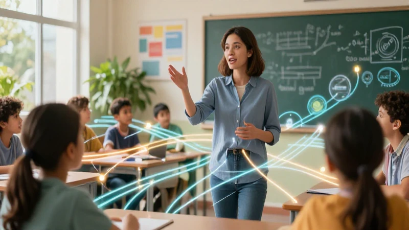 Educador moderno conecta mentes a través de luz
