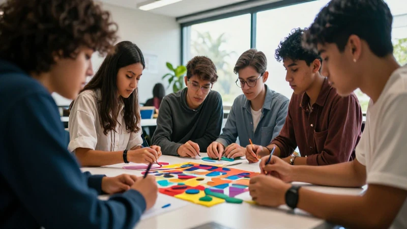 Estudiantes mexicanos creando prototipos creativos