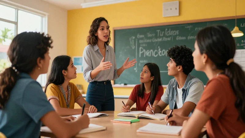 Revoluciona la educación con la Nueva Escuela Mexicana: inclusión educativa poderosa 4 Estudiantes mexicanos colaboran en aula moderno