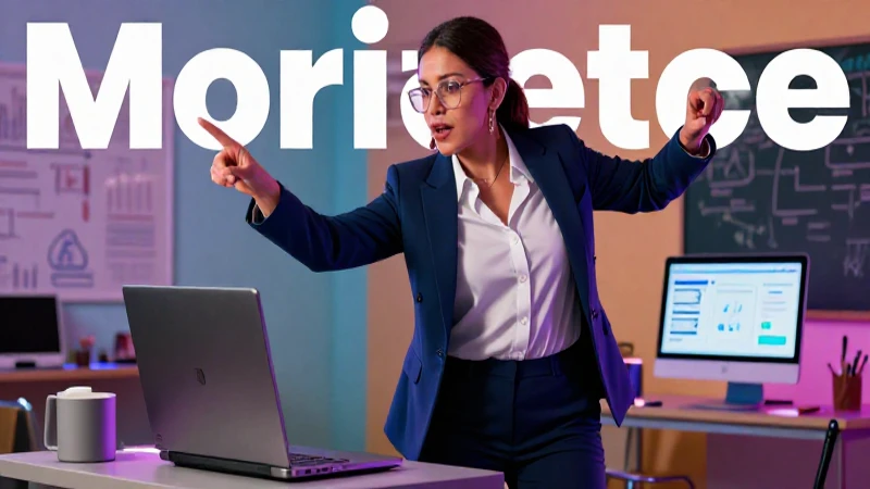 Maestra mexicana con tecnología moderna