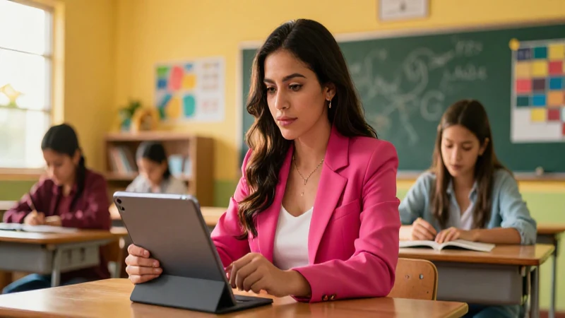 Potencia la participaci贸n docente en la Nueva Escuela Mexicana 4 Docente empoderada usa tecnolog铆a en M茅xico