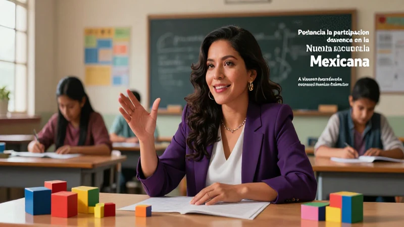 Potencia la participaci贸n docente en la Nueva Escuela Mexicana 6 Maestra mexicana empoderada en la Nueva Escuela