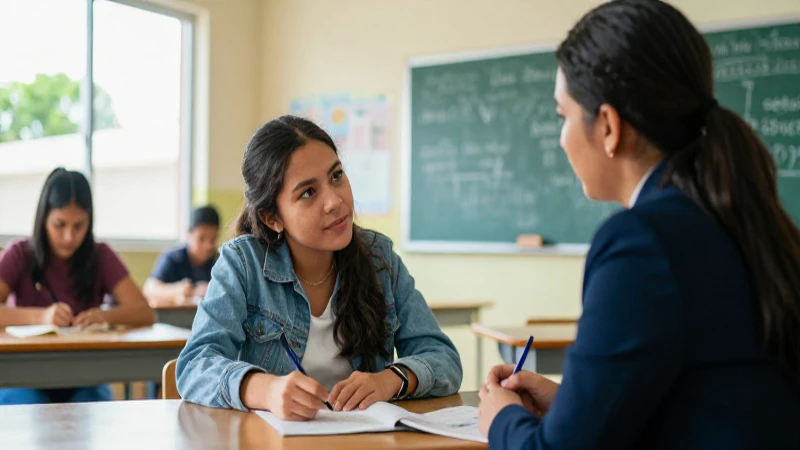 Logra éxito en la escuela mexicana con tutoría y orientación académica 3 Estudiante mexicano recibe guía académica