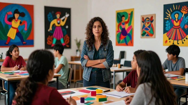 Maestra guía diversidad creativa en México