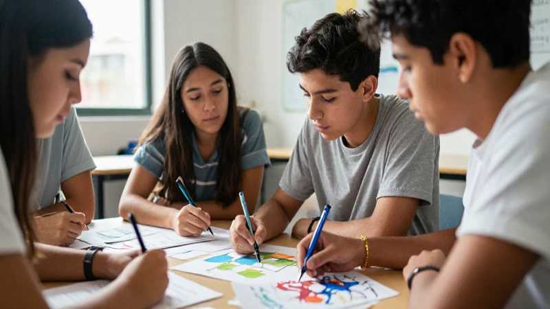 Estudiantes colaboran en la Nueva Escuela Mexicana