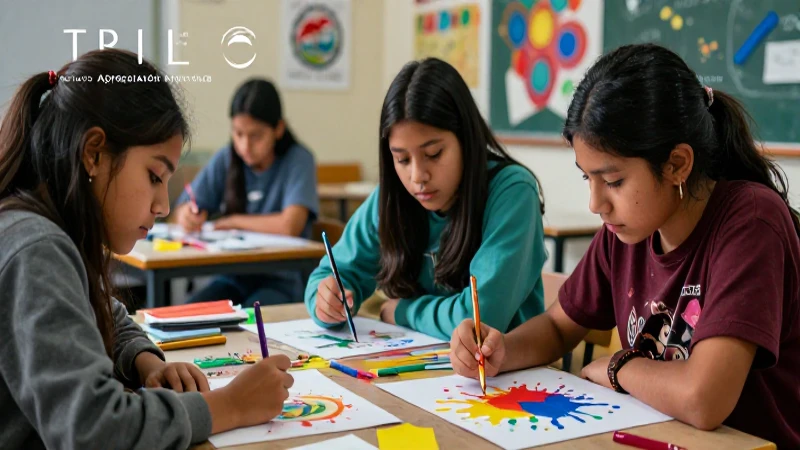 Fomenta la apreciación artística en la Nueva Escuela Mexicana 4 Estudiantes mexicanos crean arte en la escuela