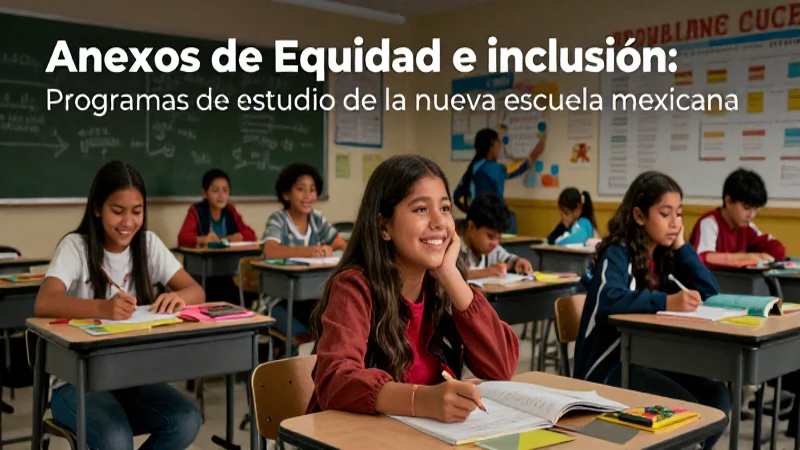 Equidad e inclusión: estudiantes alegres en la Nueva Escuela Mexicana