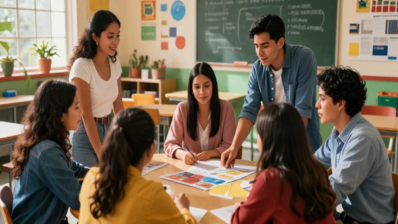 Involucra a docentes y padres: cómo evaluar la Nueva Escuela Mexicana 4 Padres y maestros mexicanos colaborando activamente