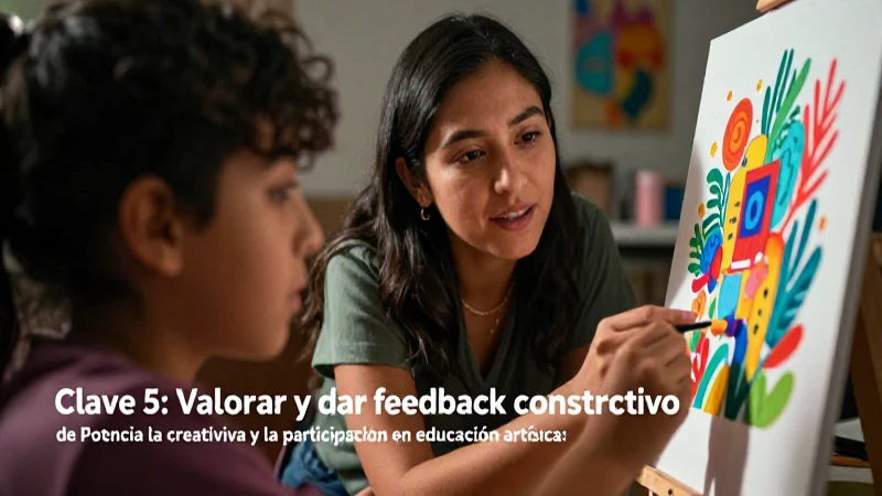 Potencia la creatividad y la participación en educación artística: 10 claves 6 Feedback constructivo potencia la creatividad artística