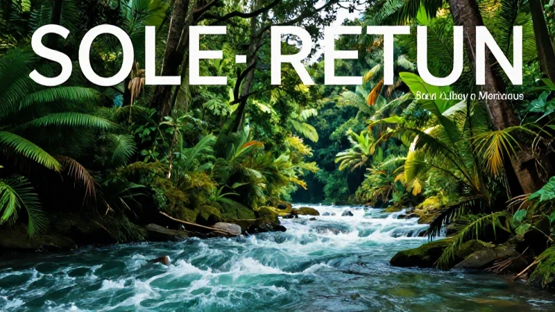 Río tropical vibrante y cinematográfico