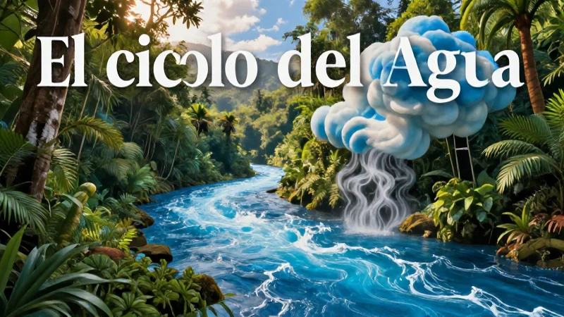 El agua forma los ríos en la selva mexicana