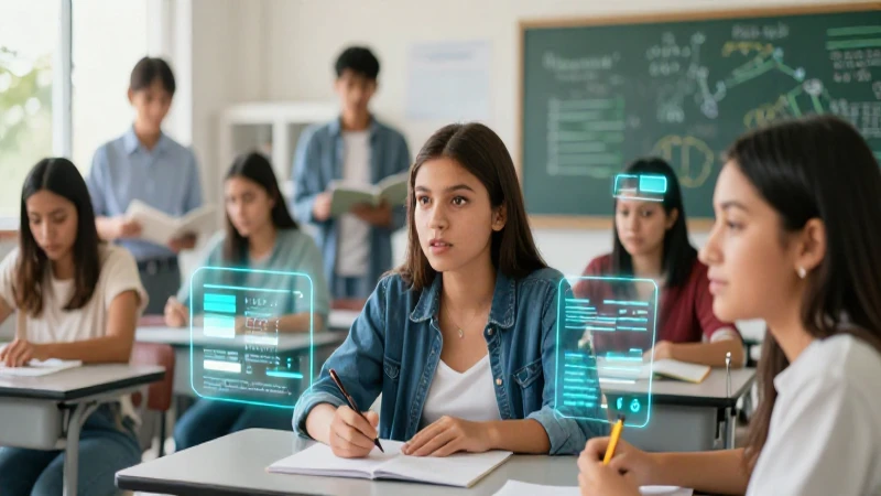 Estudiantes mexicanos colaboran en aula moderna