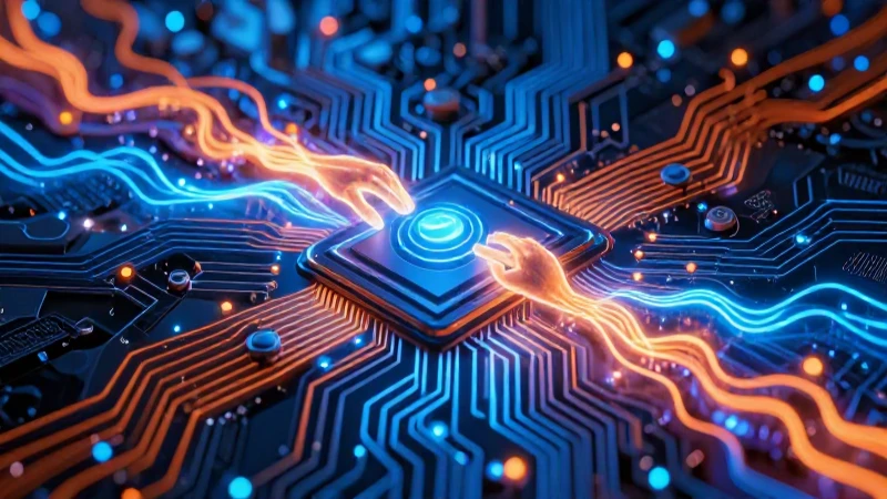 Flujo energético dinámico en circuito moderno