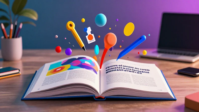 Diseño de un libro educativo vibrante